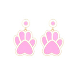 Exaggerated Alloy Dripping Puppy Footprints Earrings – Dog Lover Gifts — 3