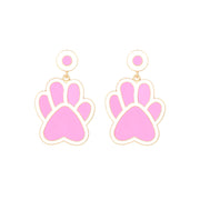 Exaggerated Alloy Dripping Puppy Footprints Earrings – Dog Lover Gifts — 3