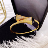 Ladies Double Pagoda Bracelet With Diamonds – Jewelry Gift Ideas — 10
