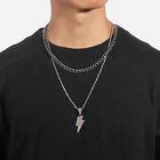 Hip Hop Full Drill Lightning Pendant Trendy – Jewelry Gift Ideas — 1