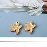 Women's Creative Starfish Full Diamond Stud Earrings – Gifts for Her — 3