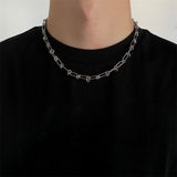 Titanium Steel Knotted Rope Loop Buckle Necklace – Jewelry Gift Ideas — 5