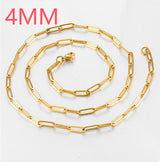 18k Gold Stainless Steel Paper Clip Clavicle – Jewelry Gift Ideas — 8