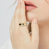 Popular Glossy High-grade Croissant Ring – Birthday Gifts — 1