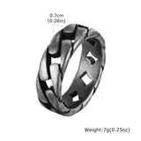 Titanium Steel Flat Chain Retro Personality Punk – Gifts for Him — 3
