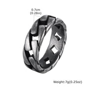 Titanium Steel Flat Chain Retro Personality Punk – Gifts for Him — 3