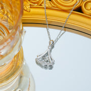 Flexible Apricot Leaf Fan Necklace Simple – Jewelry Gift Ideas — 3