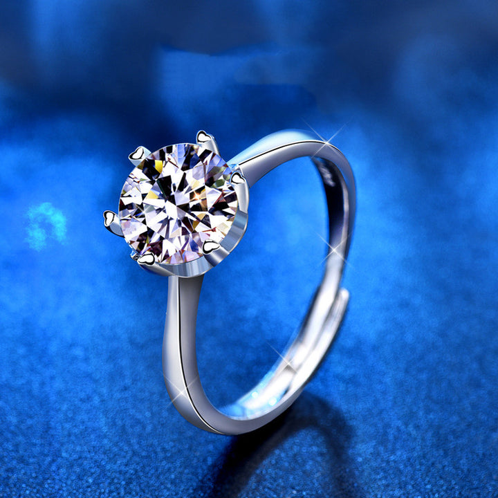 Ring Ladies Moissanite Ring Six Claw Jewelry – Jewelry Gift Ideas — 1