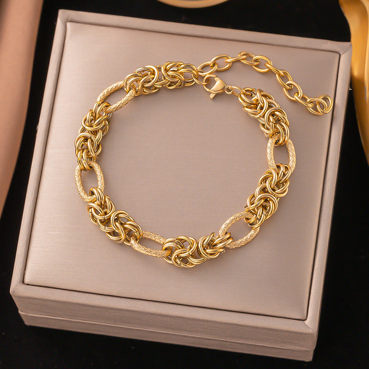 Retro Cold Titanium Steel Bracelet Female Accessories – Stylish Gifts — 1