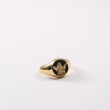 Angel Black Face Ring Titanium Steel Plating 18k – Small Gift Ideas — 5