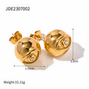 Fashion Lip Shape Ball Stud Earrings High-grade Simple – Stylish Gifts — 4