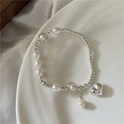 S925 Sterling Silver Love Pearl Round Bead – Jewelry Gift Ideas — 5