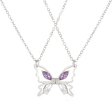 Zircon Set Butterfly Lover Necklace – Jewelry Gift Ideas — 4