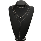 Women's Crystal Pendant Three-layer Necklace Set – Jewelry Gift Ideas — 4