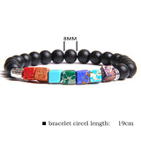 Natural Stone Bead Bracelet Men's Square Emperor – Jewelry Gift Ideas — 5