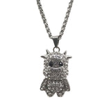 Double Layered Titanium Steel Full Diamond Rabbit – Jewelry Gift Ideas — 4
