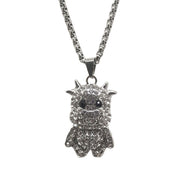 Double Layered Titanium Steel Full Diamond Rabbit – Jewelry Gift Ideas — 4