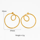 Streamlined Earrings Stainless Steel Geometric – Unique Gift Ideas — 5