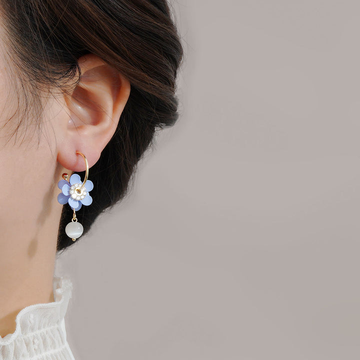 Flower Earrings Design Soft And Trendy Opal – Everyday Gifts — 1