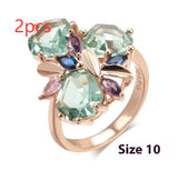Fashion Creative Alloy Diamond-studded Ring Earrings – Stylish Gifts — 2