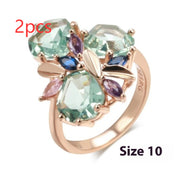 Fashion Creative Alloy Diamond-studded Ring Earrings – Stylish Gifts — 2