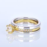 Fashion Micro Set Zircon Women's Bronze Set Ring – Stylish Gifts — 4