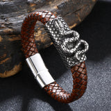 Titanium Steel Leather Rope Simple Bracelet – Jewelry Gift Ideas — 4