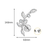 G23 Titanium Alloy Lip Claw Inlaid Horse Eye 5A Zircon – Stylish Gifts — 5