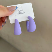 Fresh Mint Blue Versatile C-shaped Earrings – Birthday Gifts — 6