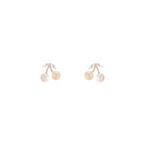 Cherry Zircon Earrings Female Niche Design Sense – Gifts for Her — 3