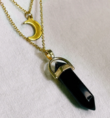 Moon Hexagonal Column Pendant – Jewelry Gift Ideas — 5