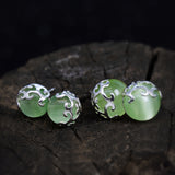 Women's Half Hollow Pattern Stud Earrings – Gifts for Her — 6