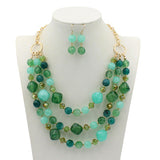 Exaggerated Resin Multilayer Collarbone Necklace – Jewelry Gift Ideas — 13