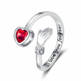 Love Hug Hands Diamond-studded Ring Female – Gifts for Her — 6