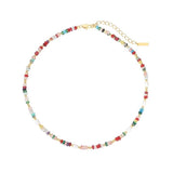 Colorful Glass Dopamine Beaded Necklace Natural – Jewelry Gift Ideas — 5
