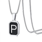 Stainless Steel 26 English Fashion Black Necklace – Jewelry Gift Ideas — 5