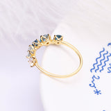 925 Silver Blue Gradual Topaz Ring – Thoughtful Gifts — 3