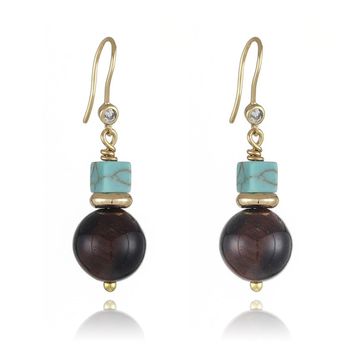 Retro Handmade Ball Bead Earrings Female Niche – Gifts for Her — 2