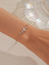 Diamond Flower Leaf Bracelet Niche Temperament – Jewelry Gift Ideas — 4