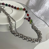 316L Steel Color Crystal Design Sense Necklace – Jewelry Gift Ideas — 5