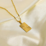 18K Stainless Steel Pendant Necklace – Jewelry Gift Ideas — 18
