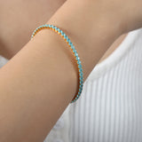Colorful Zircon Stretch Bracelet Titanium Steel – Jewelry Gift Ideas — 4
