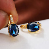 Oval Goose Egg Zircon Women's Ear Clip – Gifts for Her — 16