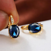 Oval Goose Egg Zircon Women's Ear Clip – Gifts for Her — 16