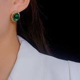 925 Silver Needle Water Diamond Retro Style Earrings – Stylish Gifts — 14