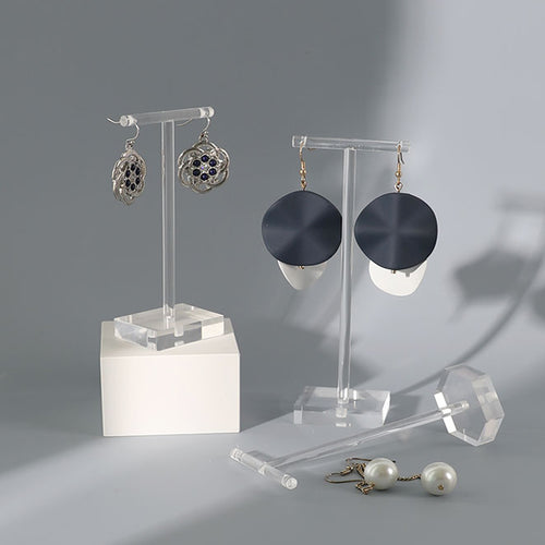 Acrylic Clear T Earring Stud Earrings Display – Jewelry Gift Ideas — 1