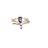 Vintage Antique Amethyst 925 Silver Plated Set – Holiday Gift Ideas — 4
