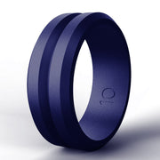 V Groove Beveled Men's Silicone Ring – Gifts for Him — 5