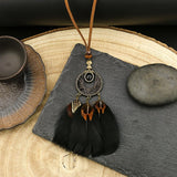 Round Dream Catcher Vintage Feather Tassel – Jewelry Gift Ideas — 7