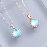 Crown Moonstone Necklace Female S925 Sterling – Jewelry Gift Ideas — 6